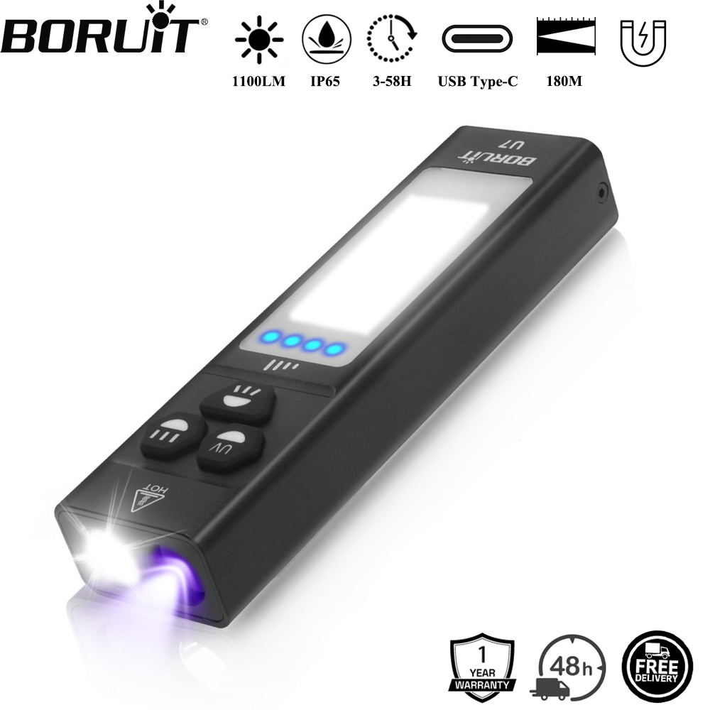Outdoor Adventure Camp - BORUiT U7 UV LED EDC Flashlight