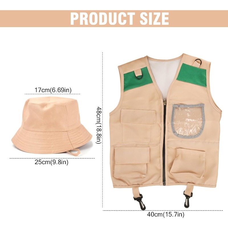 Safari Costume with Cargo Vest - огляд і ціна Outdoor Adventure Girl