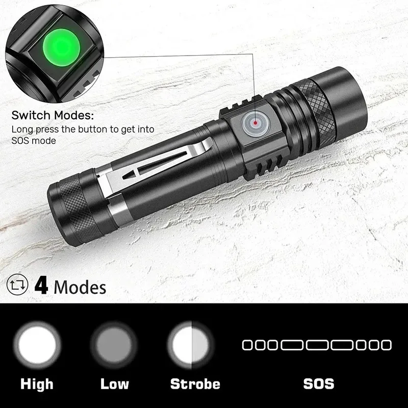 Rechargeable T6 Handheld Flash - огляд і ціна Outdoor Adventure Camp