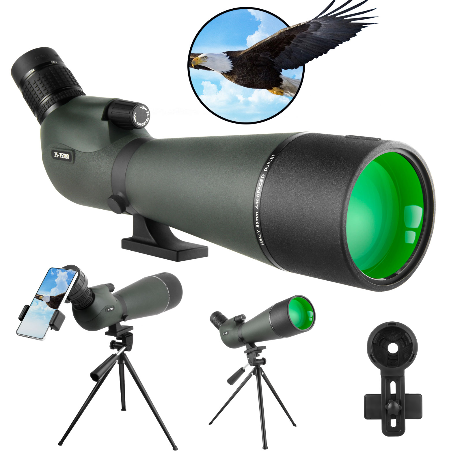 25-75x80 Telescope Spotting Sc - огляд і ціна Outdoor Adventure Watches