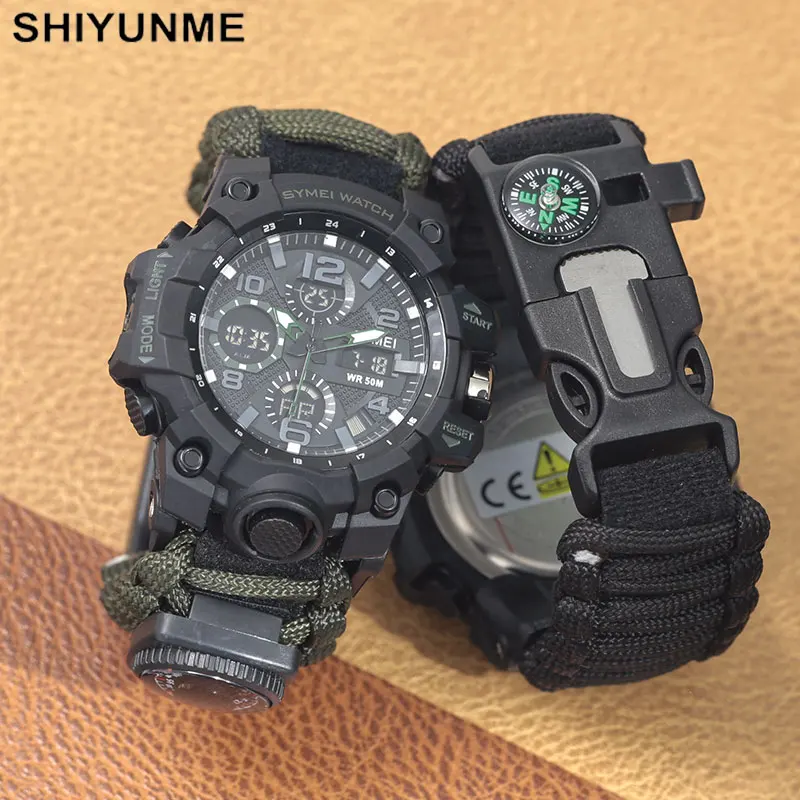 SHIYUNME Outdoor Survival Men  - огляд і ціна Outdoor Adventure Watches
